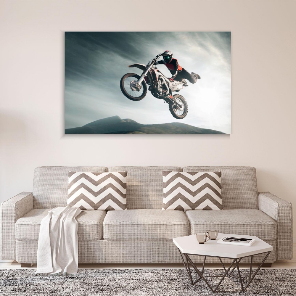 

Картина на холсте Автомобили Moto Freestyle 110х150 см.