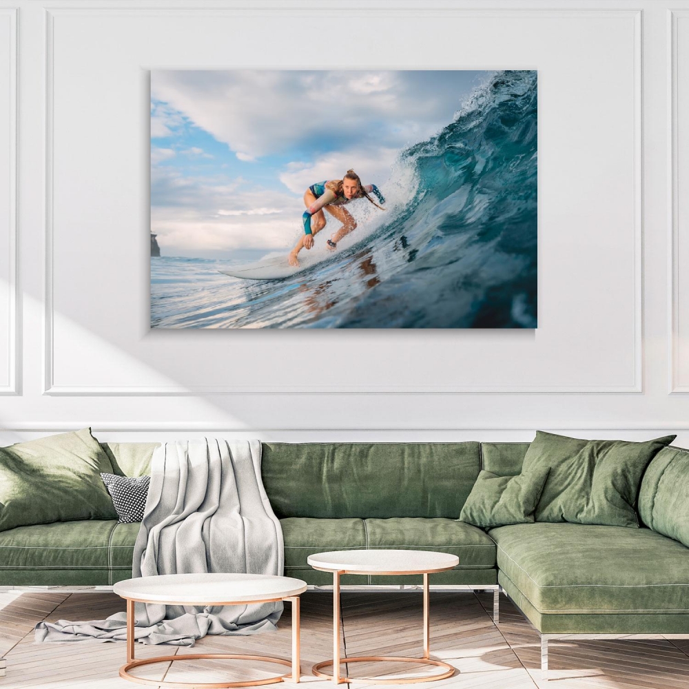 

Картина на холсте Природа Beautiful Surfer Girl On Surfboard 45х60 см.