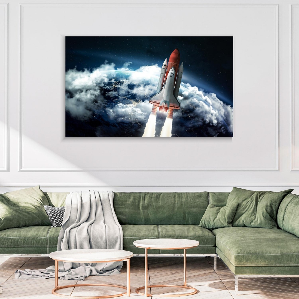 

Картина на холсте Космос Space Shuttle In The Atmosphere 60х120 см.
