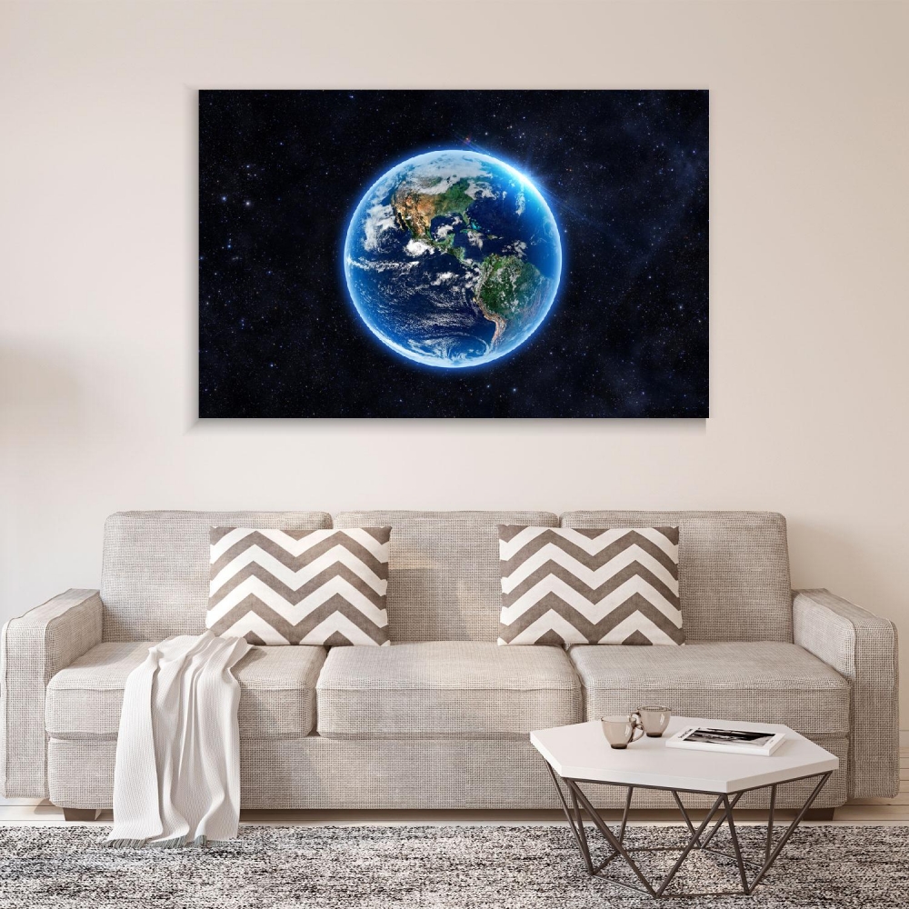 

Картина на холсте Космос Planet Earth 50х100 см.
