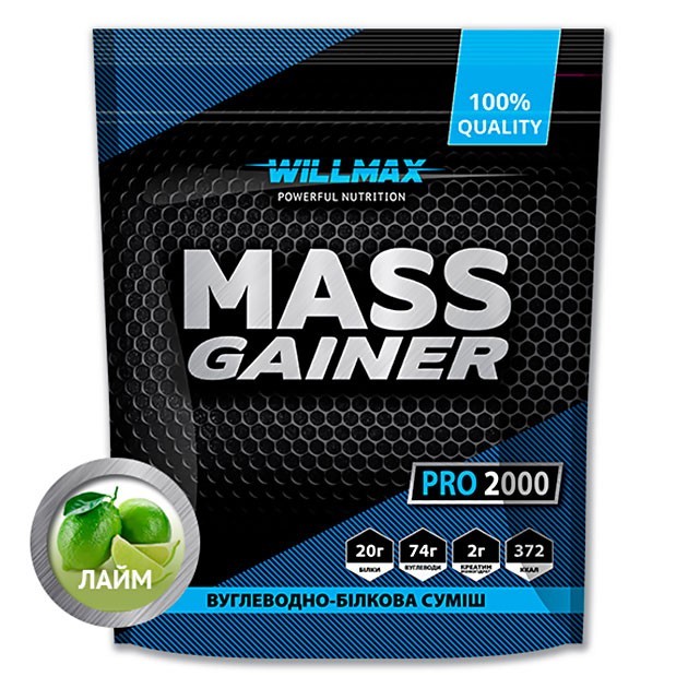 

Гейнер Вилмакс / Willmax Mass Gainer 2кг Лайм
