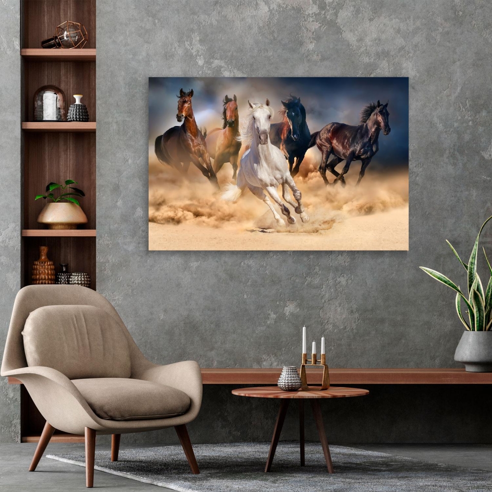 

Картина на холсте Животные Herd Of Horses 50х65 см.