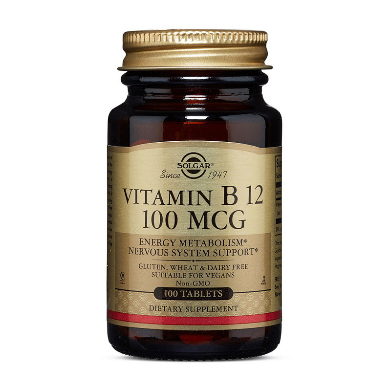 

Витамин Б12 Solgar Vitamin B12 100 mcg (100 tab)