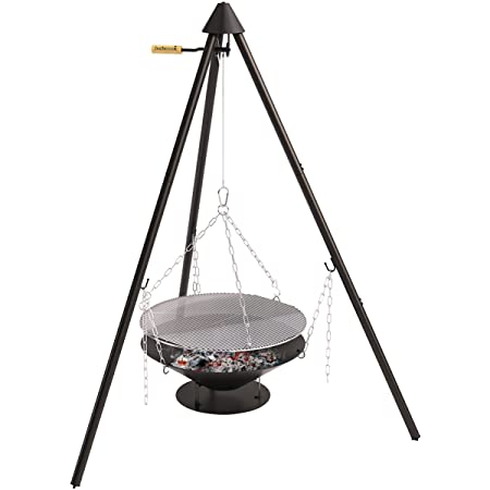 

Cook King Grill z kołowrotkiem stal czarna 70cm + palenisko Polo 80cm (111352+111258)
