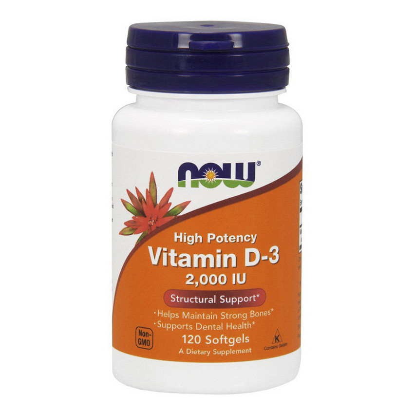 

Витамин Д3 Нау Фудс / Now Foods Vitamin D-3 2000 IU 120 softgels / капсул