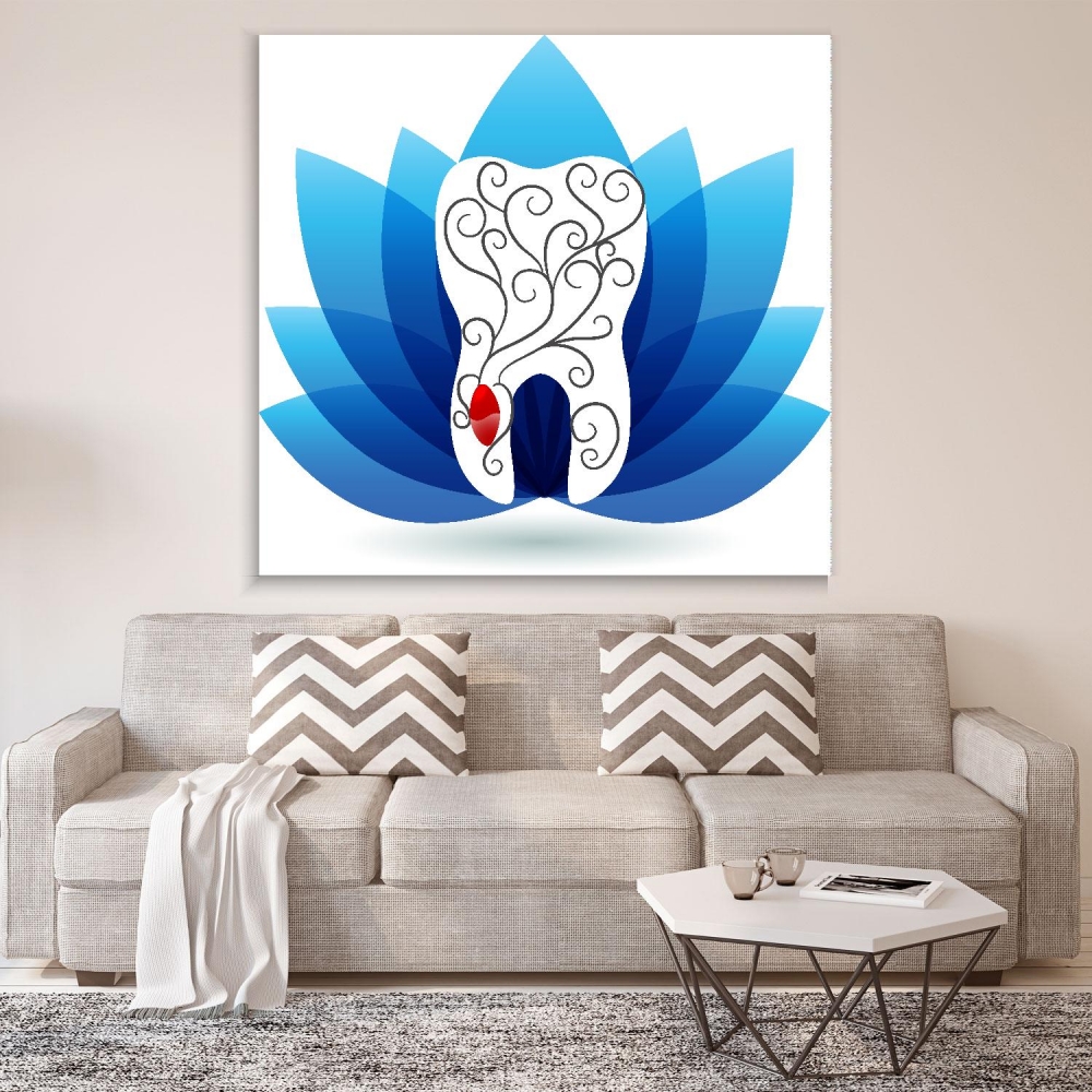 

Картина на холсте Стоматология Beautiful Abstract Tooth 80х80 см.