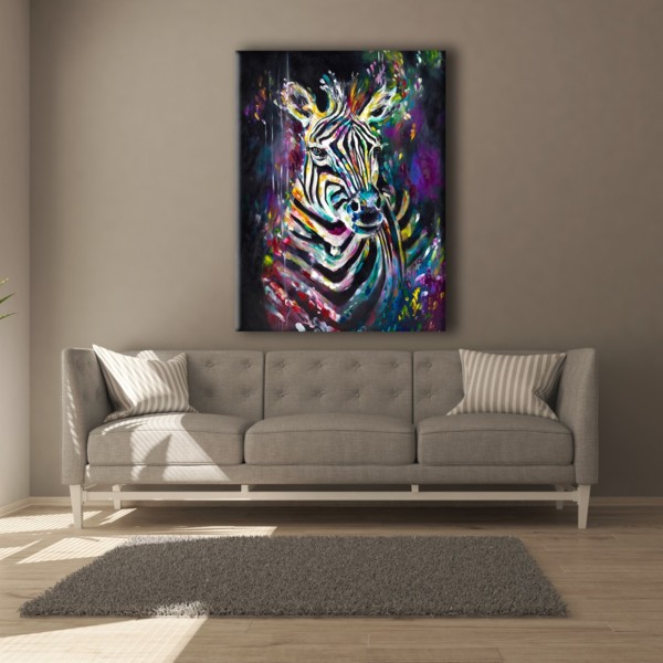 

Картина на холсте Животные Zebra Art 110х150 см.