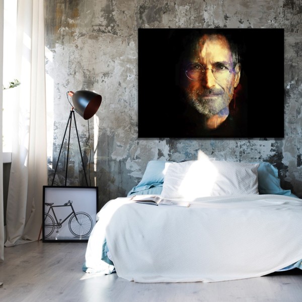 

Картина на холсте Личности Creative Steve Jobs 110х150 см.