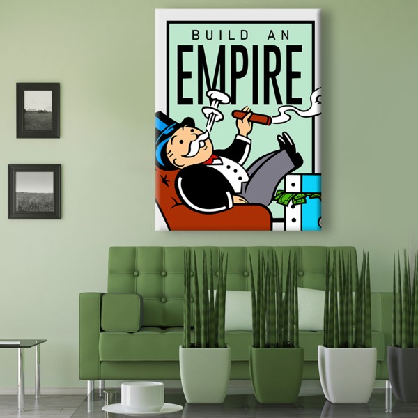 

Картина на холсте Деньги Build an Empire 110х150 см.