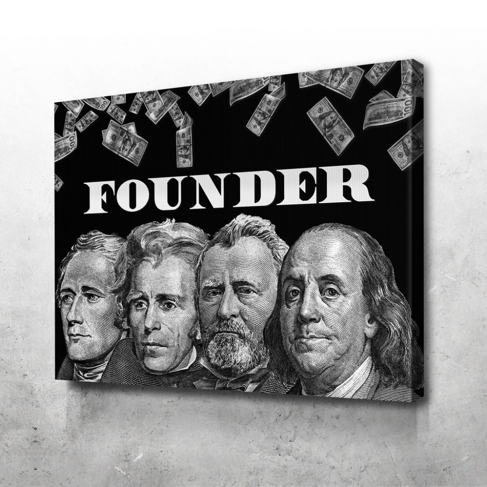 

Картина на холсте Мотивация Founder 75х100 см.