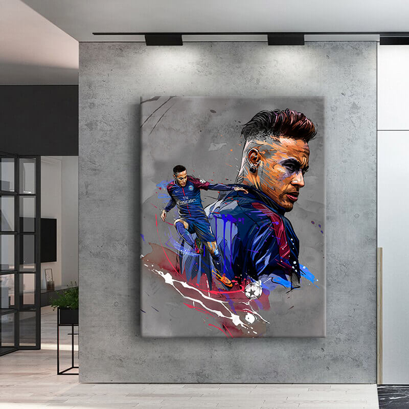 

Картина на холсте Личности Neymar 110х150 см.