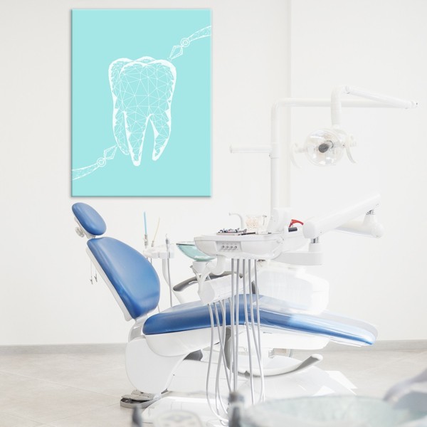 

Картина на холсте Стоматология Graphic Tooth 110х150 см.