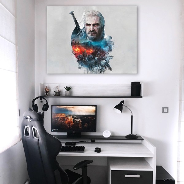 

Картина на холсте Игры The Witcher War 110х150 см.
