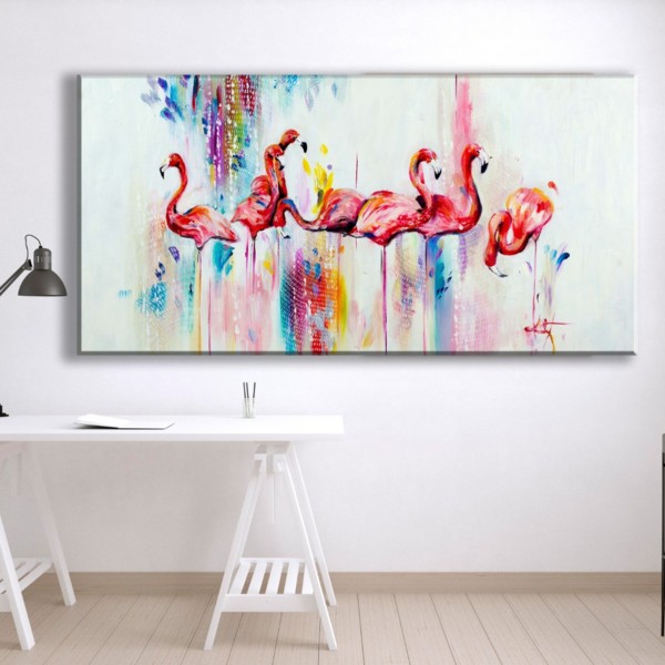 

Картина на холсте Животные Flamingo Art 90х180 см.