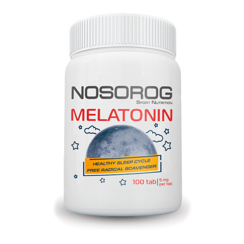 

Аминокислота Мелатонин Носорог / Nosorog Nutrition Melatonin 5 мг 100 таб Без Вкуса