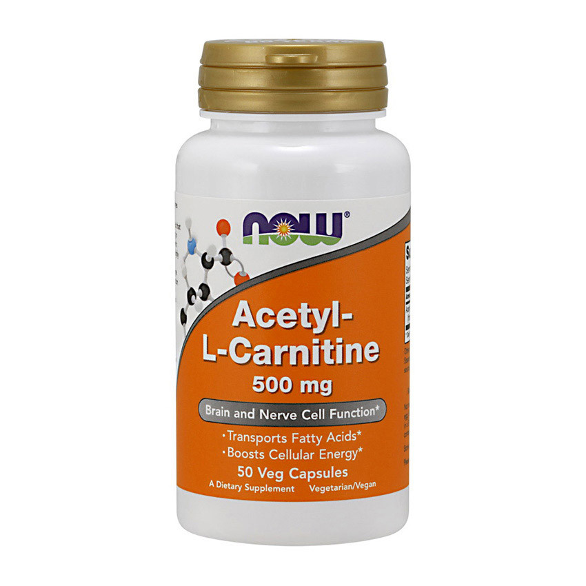 

Жиросжигатель Ацетил Л-Карнитин Now Foods Acetyl-L-Carnitine 500 mg (50 veg caps)