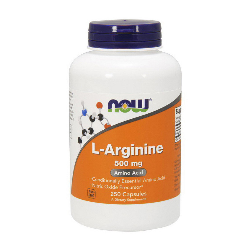 

Аминокислота Л-аргинин Нау Фудс / Now Foods L-Arginine 500 mg 250 caps / капсул