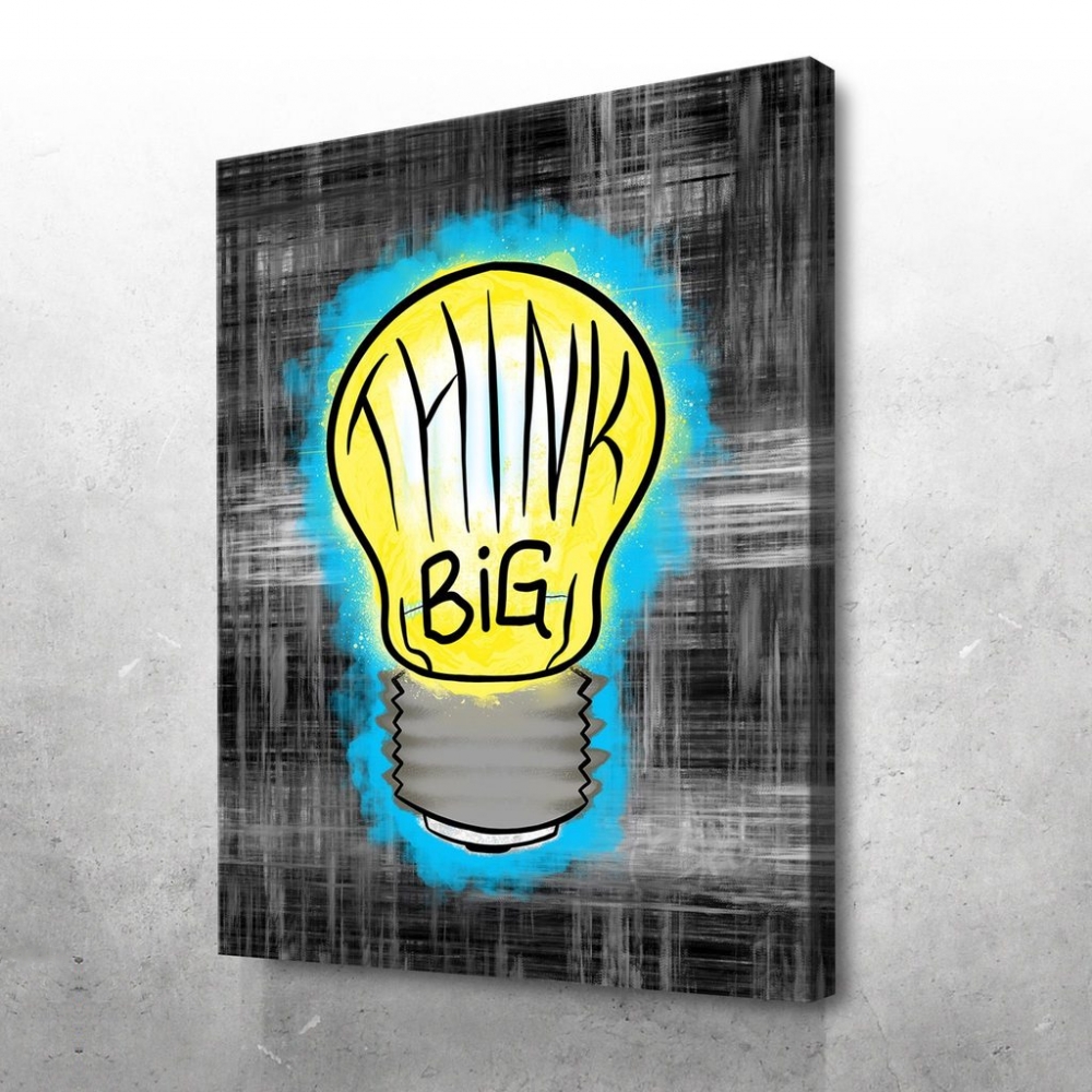 

Картина на холсте Мотивация Think Big 75х100 см.