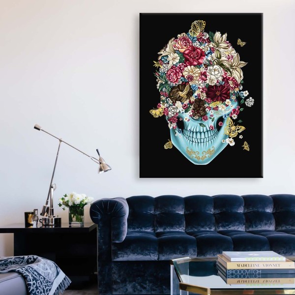 

Картина на холсте Урбан Арт Skull in love 110х150 см.