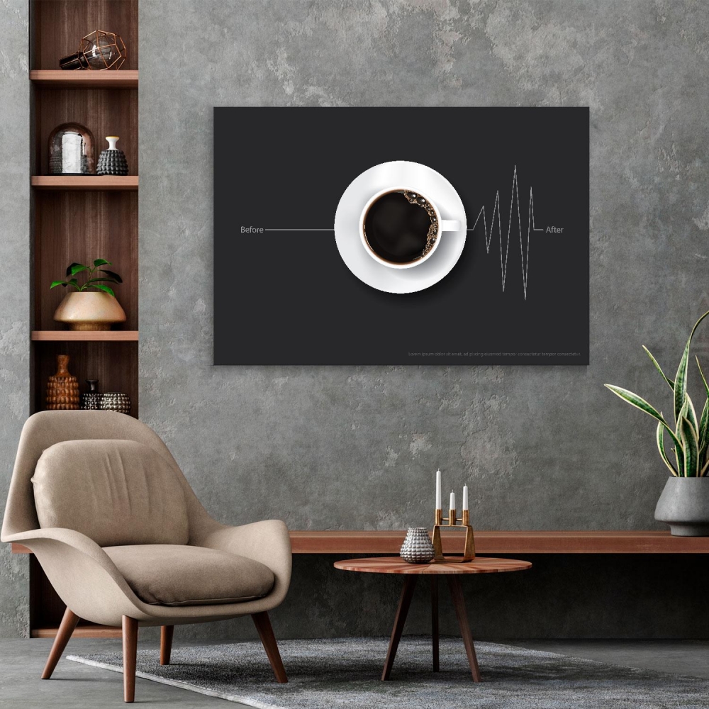 

Картина на холсте Для кухни Coffee Poster 45х60 см.