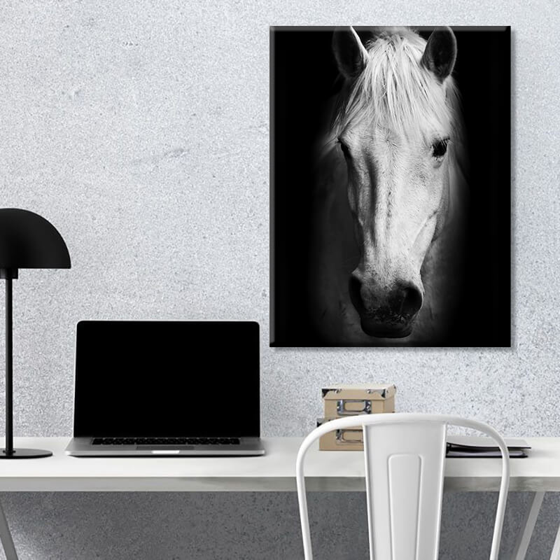 

Картина на холсте Животные White Horse 110х150 см.