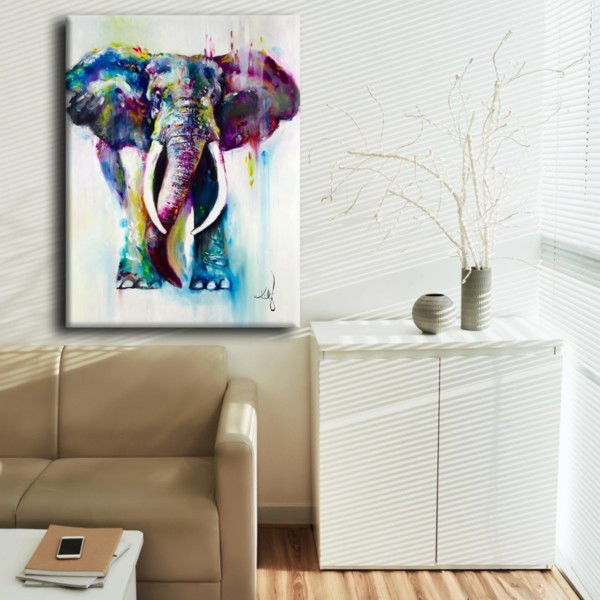 

Картина на холсте Животные Elephant Art 110х150 см.