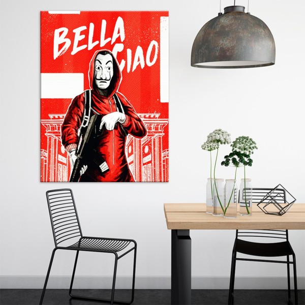 

Картина на холсте Фильмы/сериалы Bella Ciao 110х150 см.