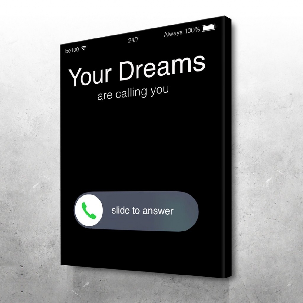 

Картина на холсте Мотивация Dreams Calling 110х150 см.