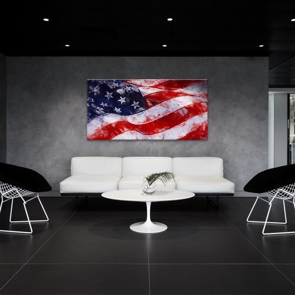 

Картина на холсте Путешествия USA Flag 90х180 см.