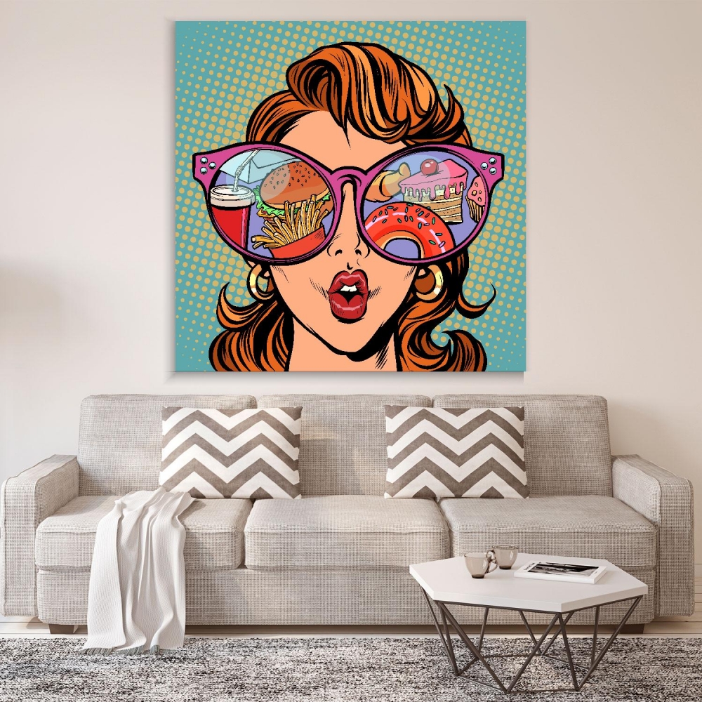 

Картина на холсте Для дома Woman With Sunglasses 50х50 см.