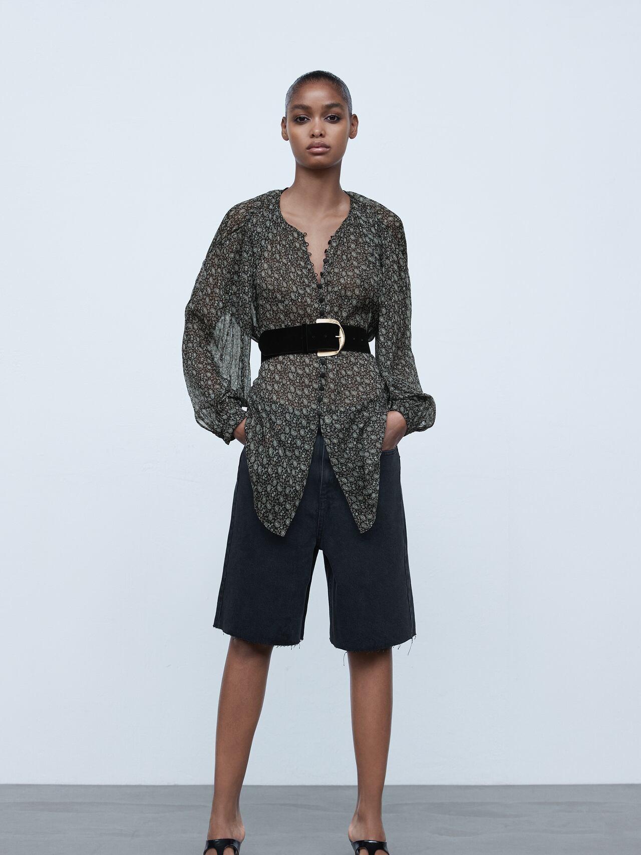 

Блуза Zara 8161/033/800-ADMZ M Черная