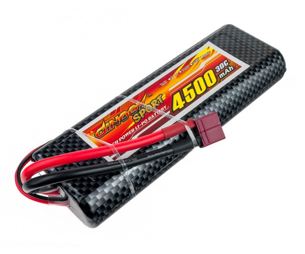 

Аккумулятор LiPo Dinogy 4500mAh 7.4V 2S 30C Hardcase 25x46x138мм T-Plug