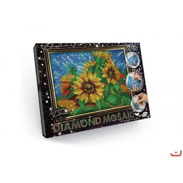

Алмазная живопись Dankotoys DIAMOND MOSAIC, Подсолнух DM-02-02