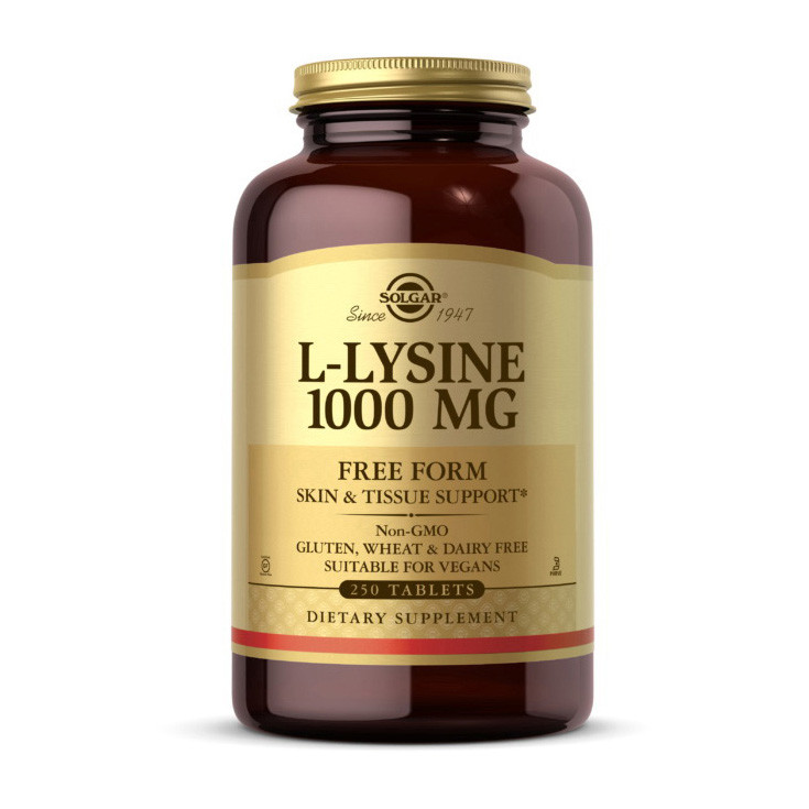 

Л-Лизин аминокислота Solgar L-Lysine 1000 mg (250 tab)