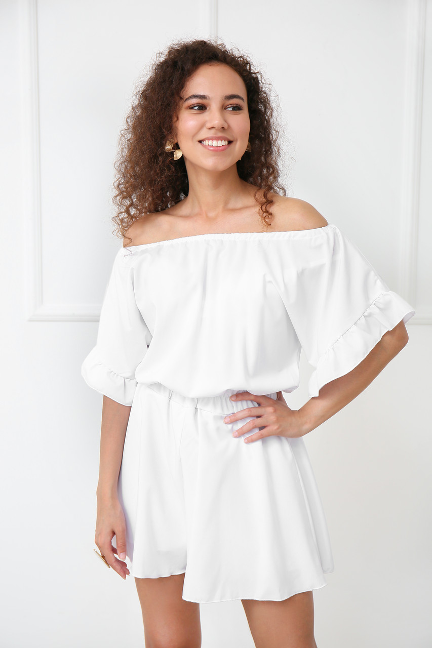 

Летний комбинезон Fashion Girl "Mateo"  белый, Летний комбинезон Fashion Girl "Mateo" 46-48 белый