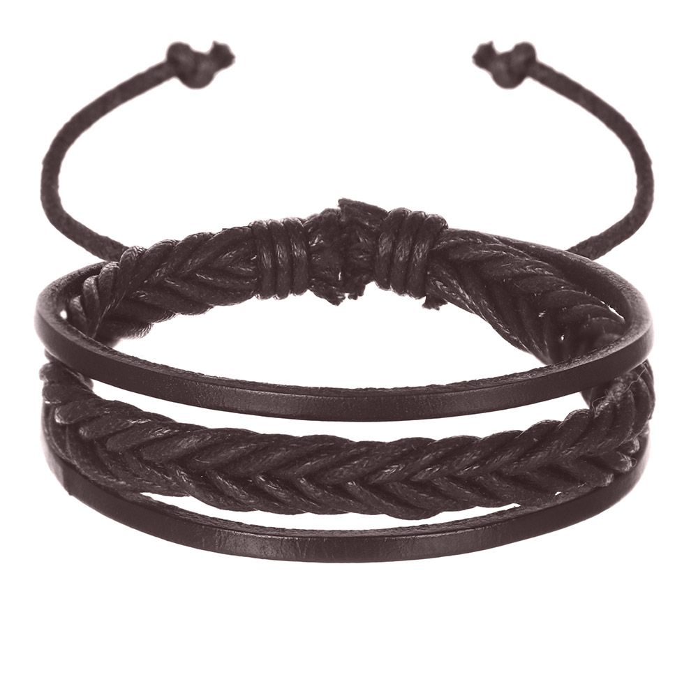 

Плетеный браслет из кожи Хлопковая косичка DiaDemaGrand Коричневый (101944-9)