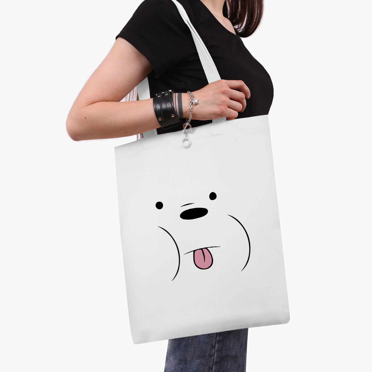 

Эко сумка шоппер Вся правда о медведях Белый медведь (We Bare Bears Ice Bear) (9227-2662) 41x35 см Белый