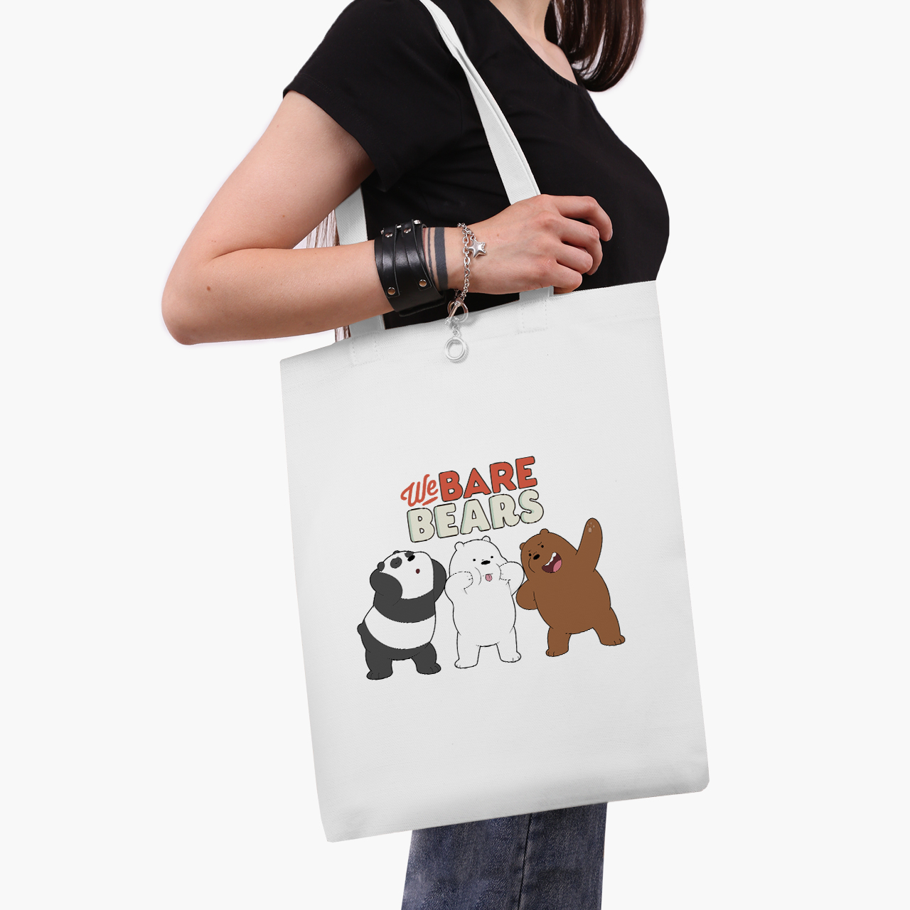 

Эко сумка шоппер Вся правда о медведях (We Bare Bears) (9227-2667) 41x35 см Белый