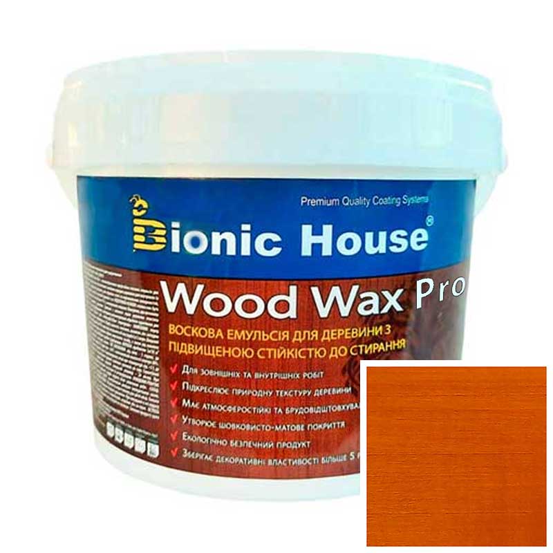 

Краска для дерева WOOD WAX PRO безцветная база Bionic-House 0,8л Янтарь