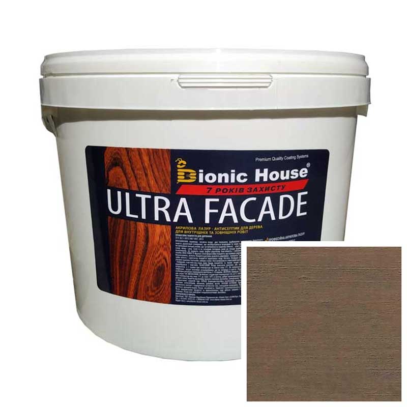 

Краска для дерева фасадная, длительного срока службы ULTRA FACADE 10л Умбра