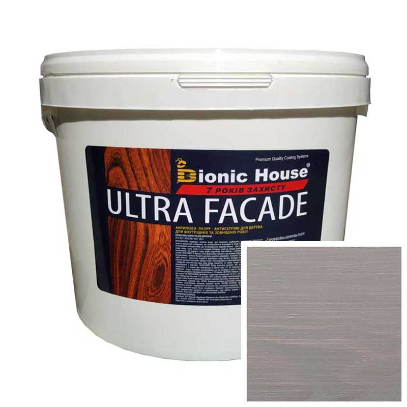 

Краска для дерева фасадная, длительного срока службы ULTRA FACADE 10л Пепел