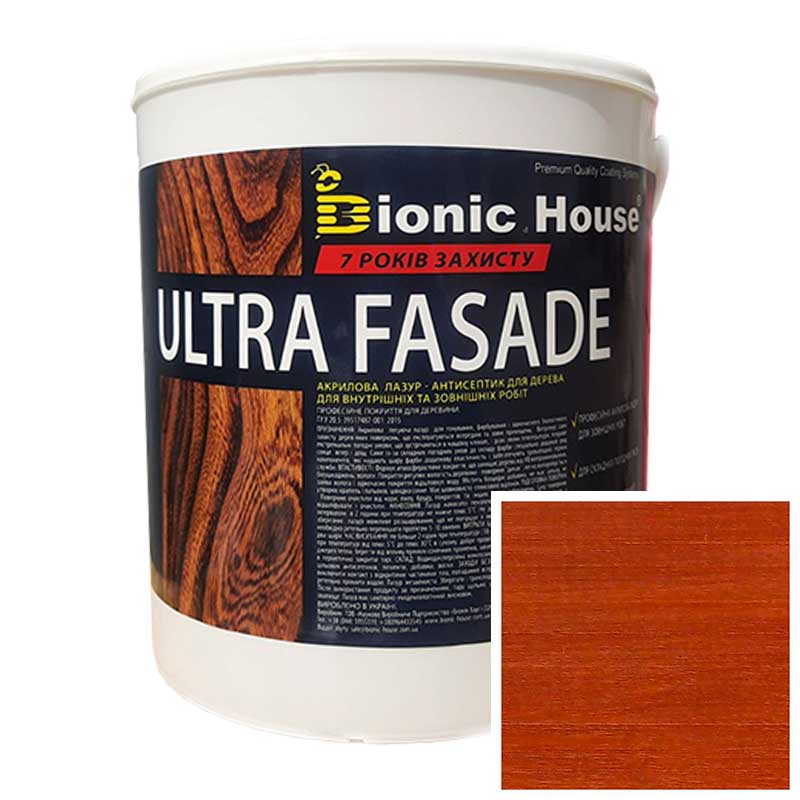 

Краска для дерева фасадная, длительного срока службы ULTRA FACADE 0,8л Каштан