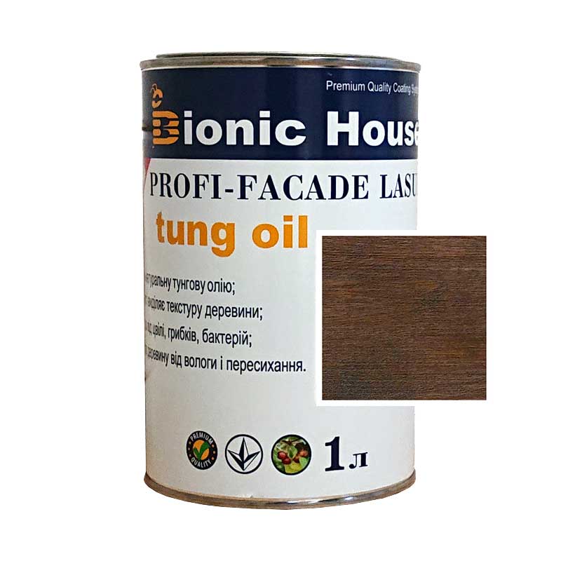 

Краска для дерева PROFI-FACADE LASUR tung oil 1л Венге