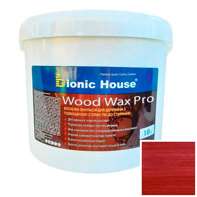 

Краска для дерева WOOD WAX PRO безцветная база Bionic-House 10л Вишня