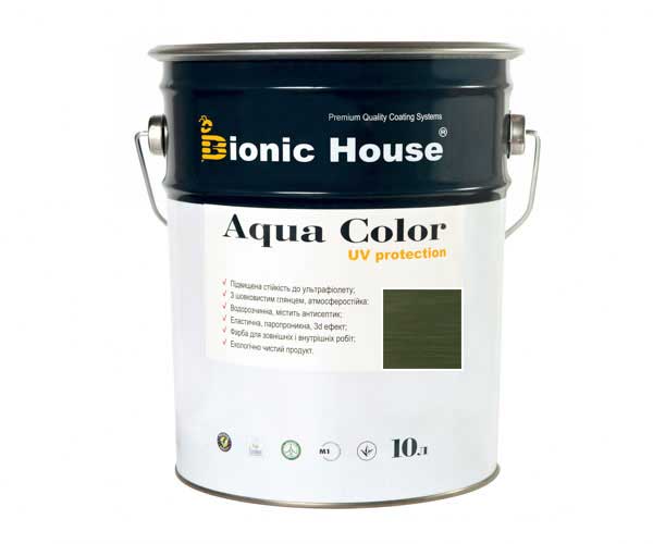 

Краска для дерева Bionic-House Aqua Color UV-protect 10л Мирта