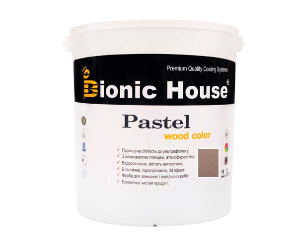 

Краска для дерева PASTEL Wood Color Bionic-House 2,5л Баклажан