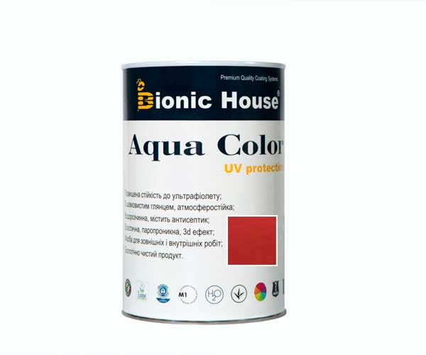 

Краска для дерева Bionic-House Aqua Color UV-protect 0,8л Барбарис