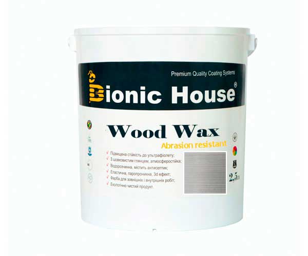 

Краска для дерева WOOD WAX Bionic-House 2,5л Белый Мрамор