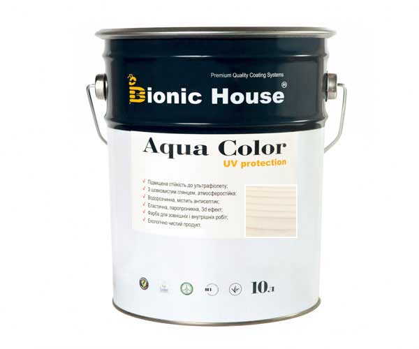 

Краска для дерева Bionic-House Aqua Color UV-protect 10л Жасмин