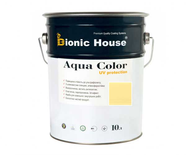 

Краска для дерева Bionic-House Aqua Color UV-protect 10л Медовый